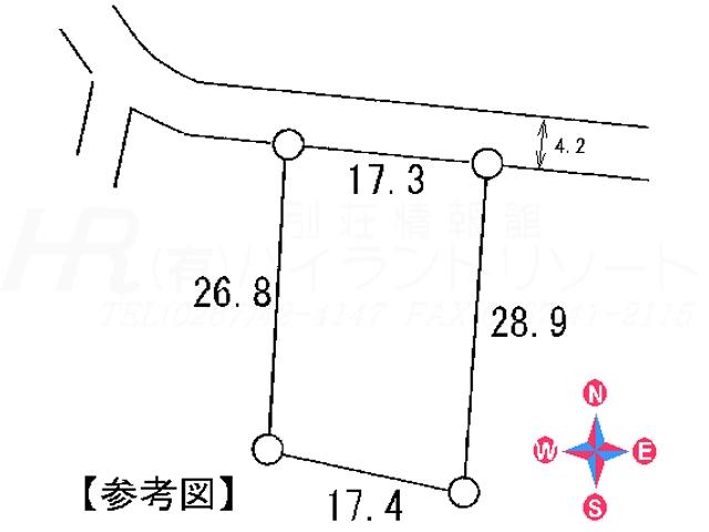 Compartment figure. Land price 8 million yen, Land area 481 sq m compartment view