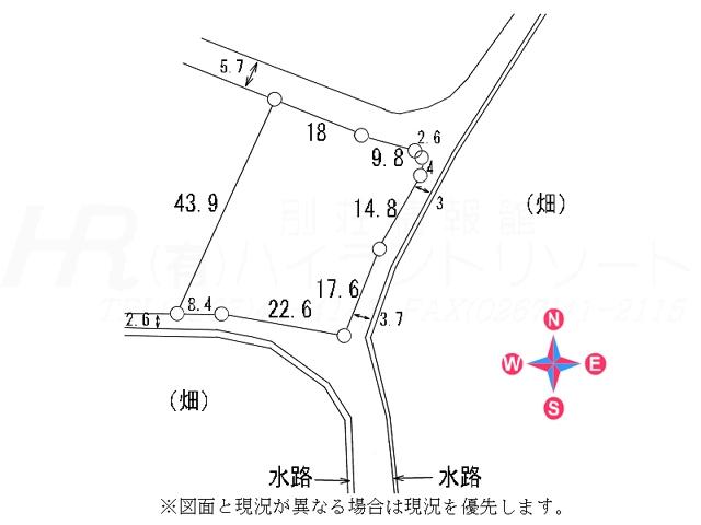 Compartment figure. Land price 26,800,000 yen, Land area 1,272.74 sq m compartment view