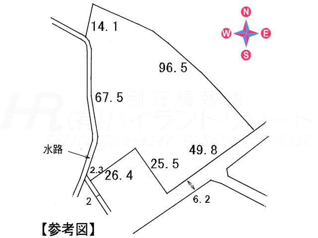 Compartment figure. Land price 108 million yen, Land area 3,857.08 sq m compartment view