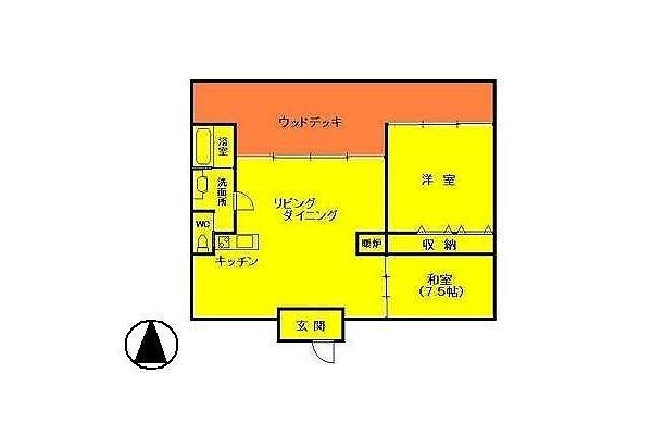 Floor plan. 41,500,000 yen, 2LDK, Land area 989 sq m , Building area 98.33 sq m