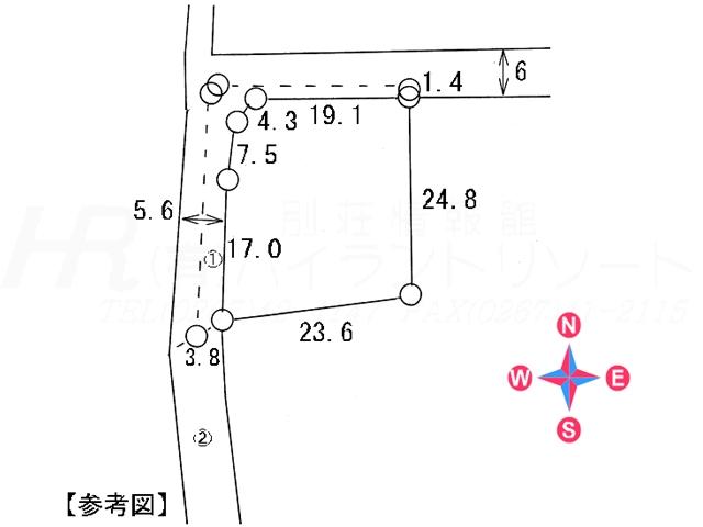 Compartment figure. Land price 24,800,000 yen, Land area 595 sq m compartment view