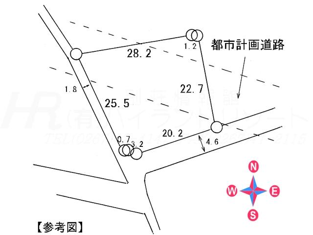Compartment figure. Land price 22 million yen, Land area 656.33 sq m compartment view