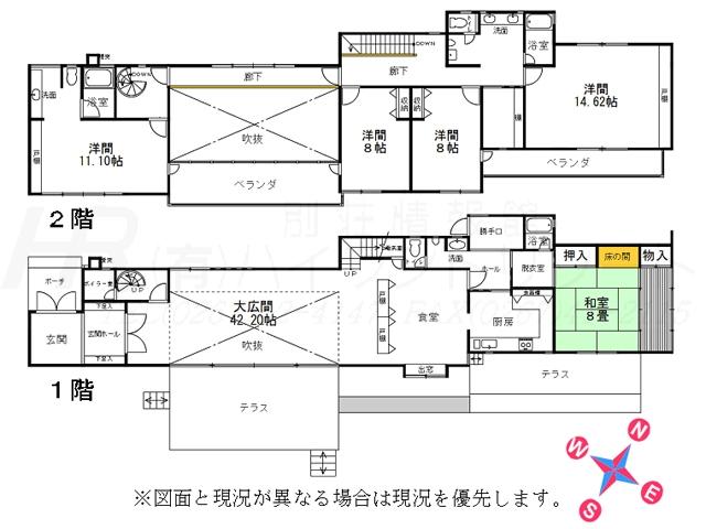 Floor plan. 168 million yen, 5LDK, Land area 3,609 sq m , Building area 237.91 sq m floor plan