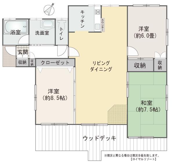 Floor plan. 24,800,000 yen, 3LDK, Land area 292.38 sq m , Building area 81.56 sq m