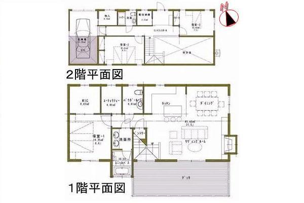 Floor plan. 49,800,000 yen, 3LDK + S (storeroom), Land area 981 sq m , Building area 173.9 sq m