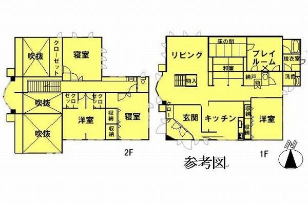 Floor plan. 53 million yen, 5LDK + S (storeroom), Land area 430.74 sq m , Building area 281.42 sq m