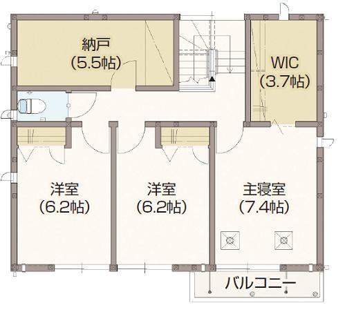 Other. ● 2 floor area / 59.50 sq m  Comfortable and all of the living room is facing to the south. It has also been consideration to lighting and ventilation. Substantial storage space of the right man in the right place is also nice point. 