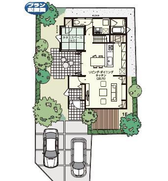 Floor plan. 38,600,000 yen, 4LDK + S (storeroom), Land area 183.5 sq m , Building area 119.23 sq m   ◆ No.5 No. land compartment view ◆ First floor Floor Plan ◆ 
