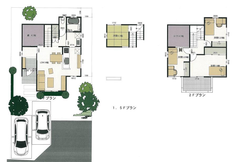 Other building plan example. Building plan example (No. 4 locations), Building area 95.22 sq m