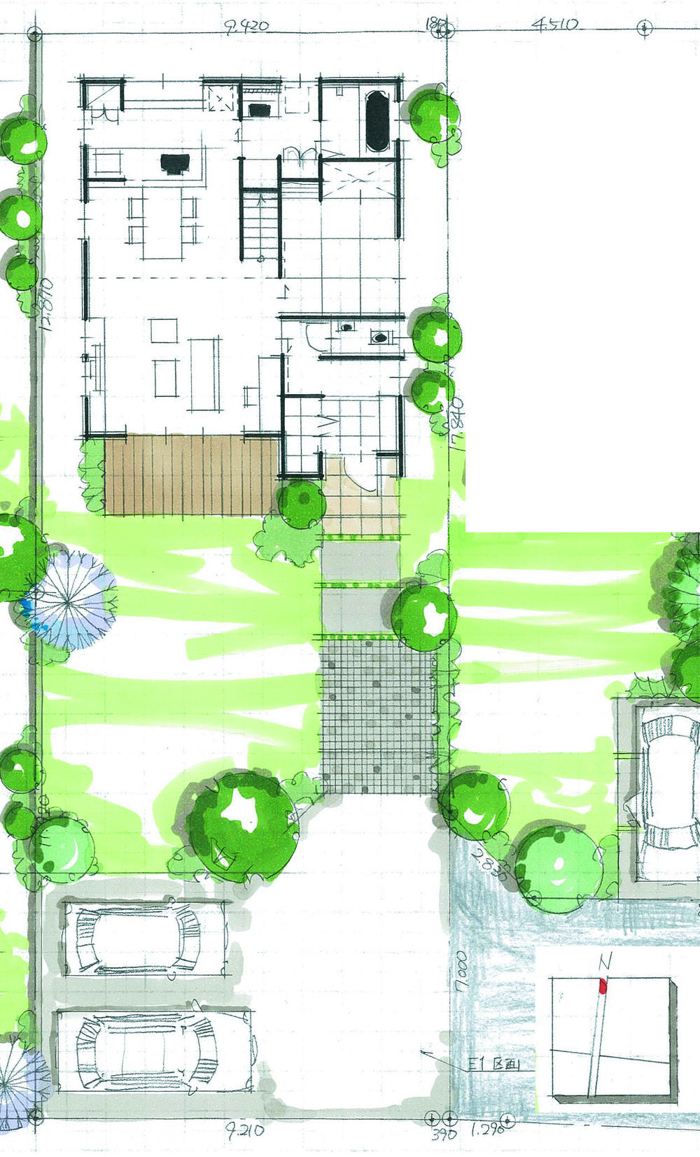 Building plan example (floor plan).  ◆ It is an example of the No.1 issue land deployment plan ◆ Free design ・ Also I hope the other plan customers, Please feel free to contact us ◆ 