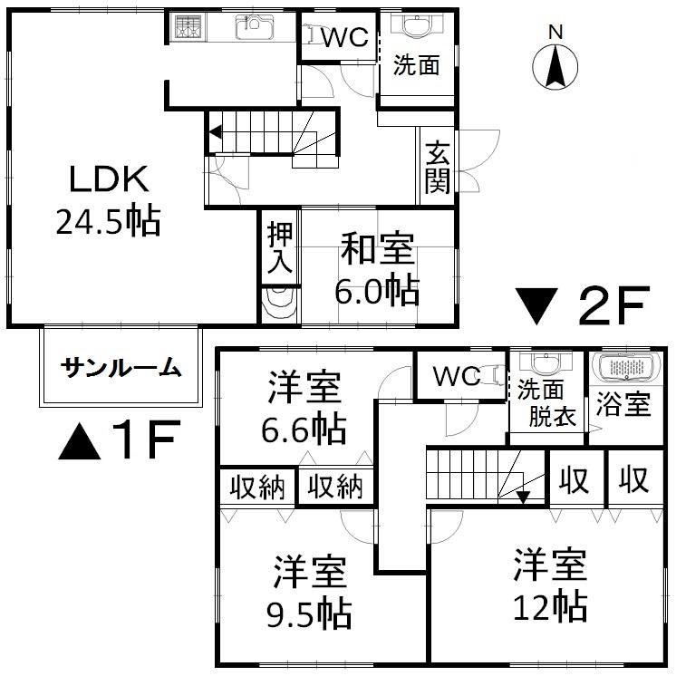 Floor plan. 24,980,000 yen, 4LDK, Land area 421 sq m , Building area 150.42 sq m