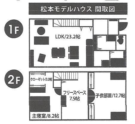 Floor plan. 28,100,000 yen, 2LDK, Land area 208.14 sq m , Building area 117.58 sq m
