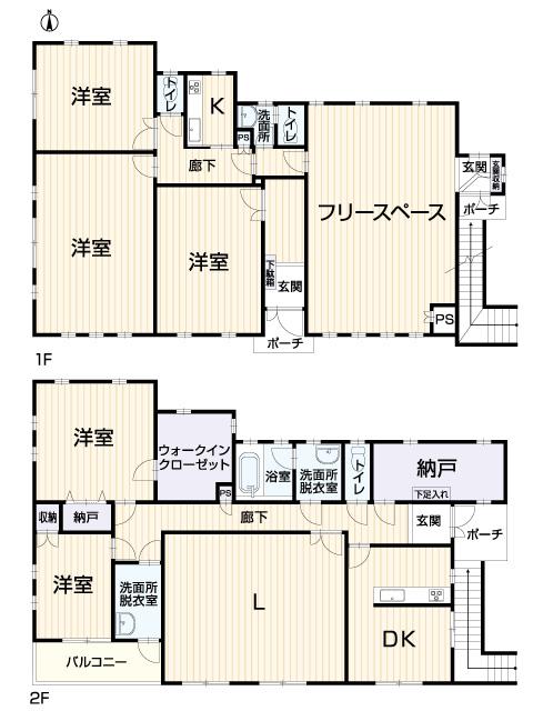 Floor plan. 45,800,000 yen, 5LDKK + S (storeroom), Land area 826.2 sq m , Building area 265.84 sq m