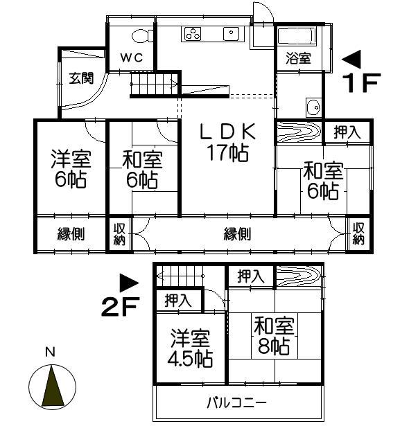 Floor plan. 17 million yen, 5LDK, Land area 584.93 sq m , Building area 110.31 sq m
