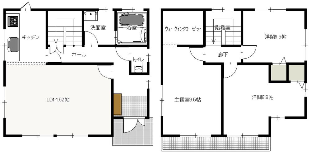 Floor plan. 19,800,000 yen, 5LDK + S (storeroom), Land area 207.13 sq m , It is a building area of ​​108 sq m Reference Floor Plan.
