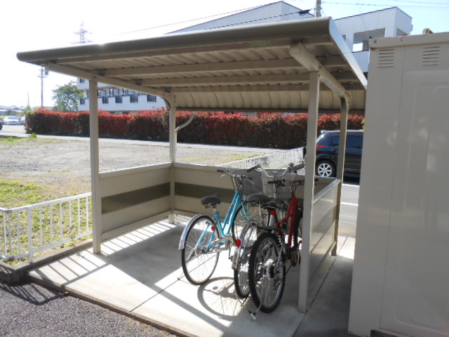 Parking lot. Bicycle parking lot (shared)