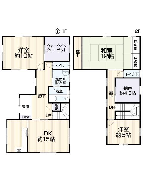Floor plan. 22,800,000 yen, 3LDK + S (storeroom), Land area 168.48 sq m , Building area 132.49 sq m