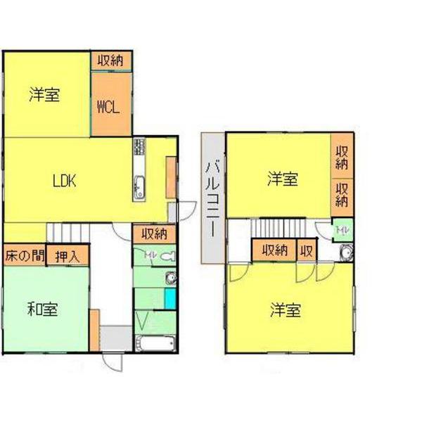 Floor plan. 18 million yen, 4LDK, Land area 275.99 sq m , Building area 142.23 sq m