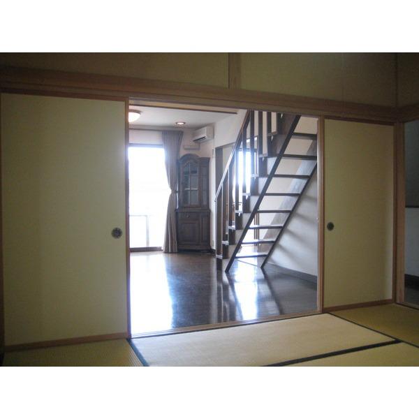 Non-living room. Overlooking the living room from the Japanese-style room