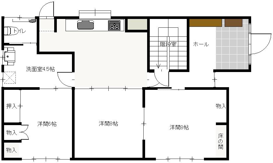 Floor plan. 21,800,000 yen, 7DK + S (storeroom), Land area 365.64 sq m , It is a building area of ​​167.58 sq m reference floor plan. It will be the first floor of the main house.