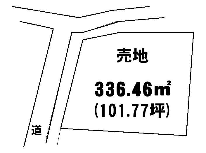 Compartment figure. Land price 9.8 million yen, Land area 336.46 sq m