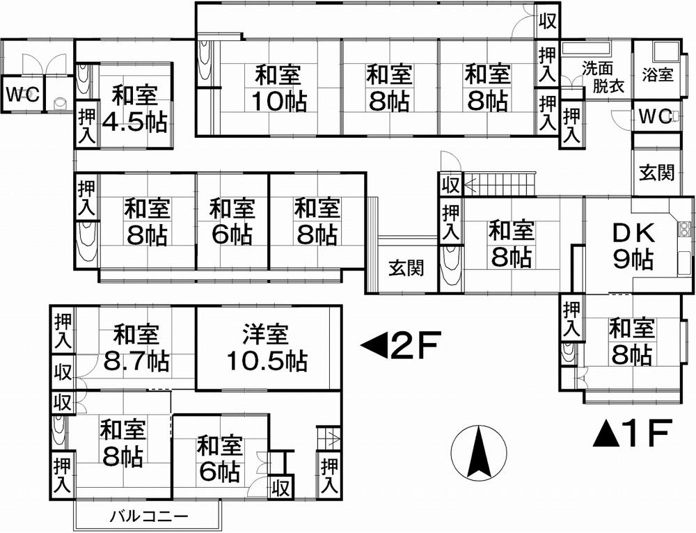 Floor plan. 21 million yen, 13DK, Land area 929 sq m , Building area 335.67 sq m