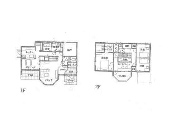 Floor plan. 24,800,000 yen, 3LDK, Land area 237.59 sq m , Building area 126.95 sq m