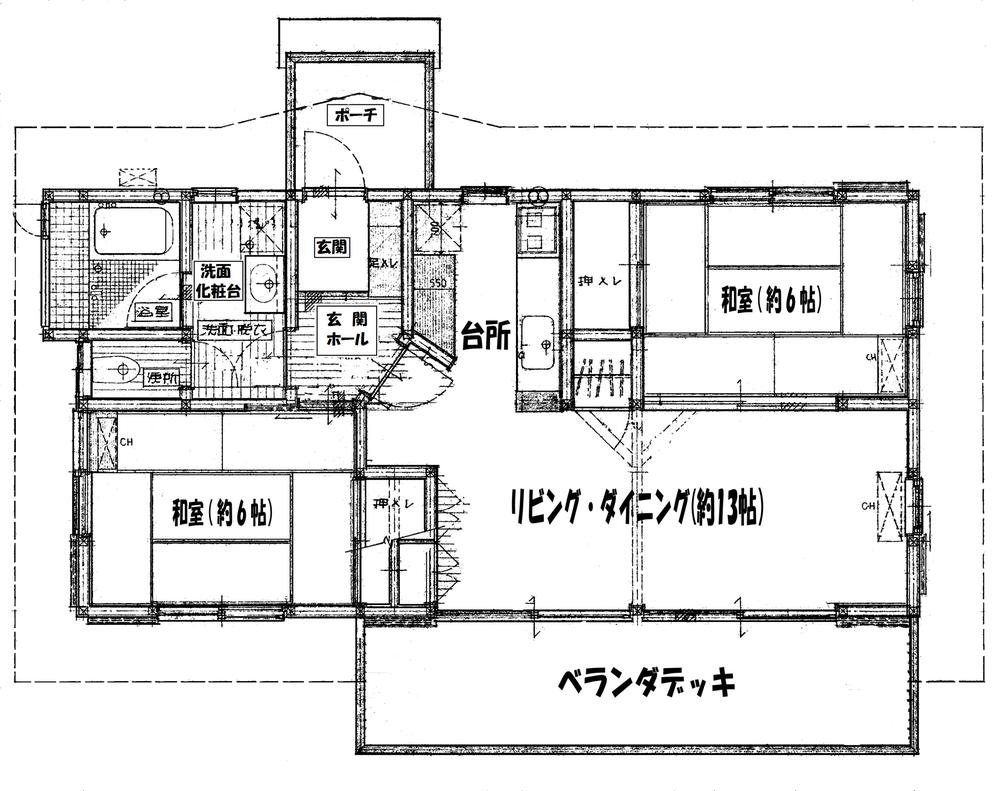 Floor plan. 11 million yen, 2LDK, Land area 1,046.61 sq m , Building area 59.62 sq m floor space 59.62 sq m (18.03 square meters) 2LDK