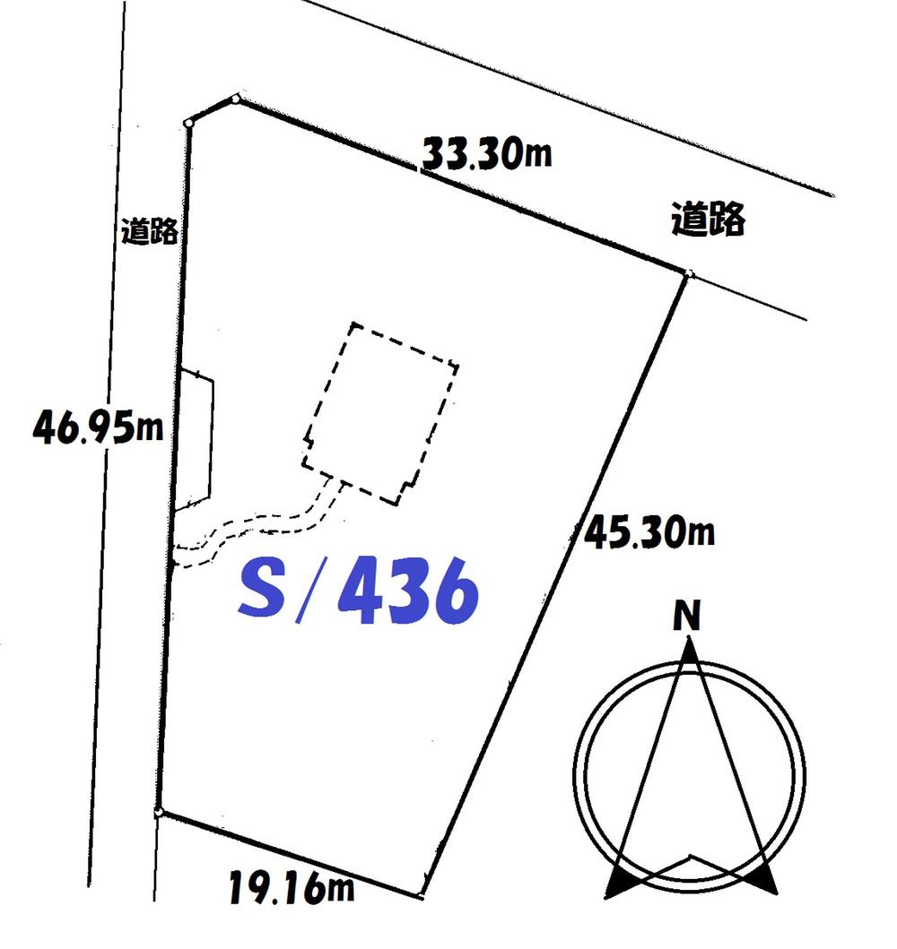 Compartment figure. 14.5 million yen, 2LDK, Land area 1,288.1 sq m , Section of the site area 1,288.1 is located in the building area 73.87 sq m altitude about 1,750m sq m (389.65 tsubo).