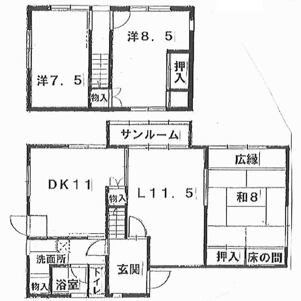 Floor plan. 16.8 million yen, 3LDK, Land area 271.48 sq m , Building area 109.56 sq m