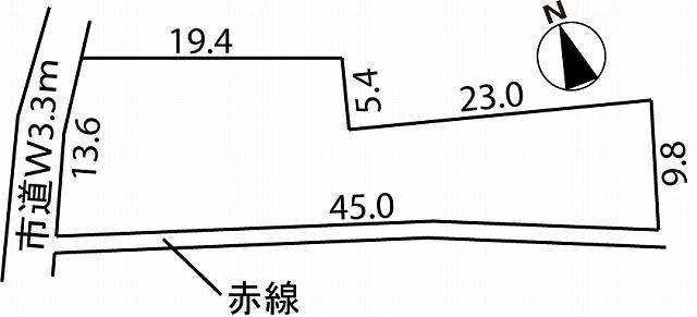 Compartment figure. Land price 19,890,000 yen, Land area 475.01 sq m