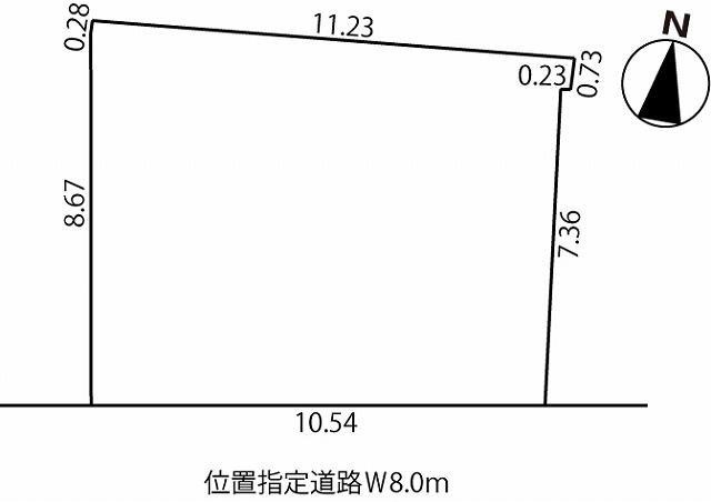 Compartment figure. Land price 7.9 million yen, Land area 91.81 sq m