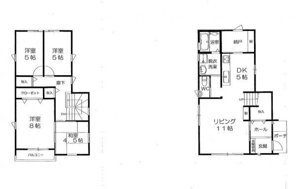 Floor plan. 25,800,000 yen, 4LDK+S, Land area 270.9 sq m , Building area 103.31 sq m 4SLDK, Bedroom, Children's room, Aligned Japanese-style room.