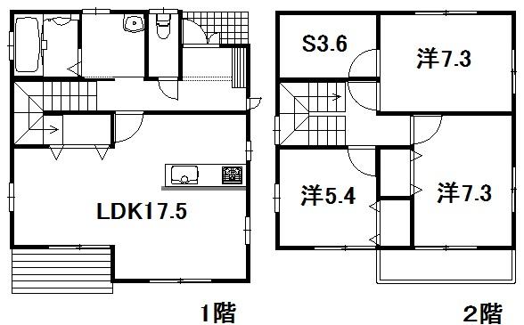 Floor plan. 27,800,000 yen, 3LDK + S (storeroom), Land area 158.54 sq m , Building area 100 sq m