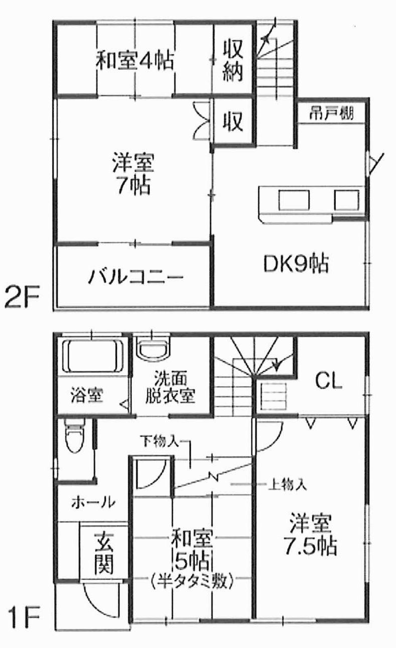 Floor plan. 20.8 million yen, 4DK, Land area 101 sq m , Building area 88.8 sq m
