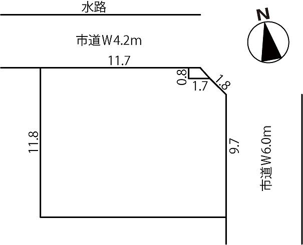 Compartment figure. Land price 12.5 million yen, Land area 165 sq m