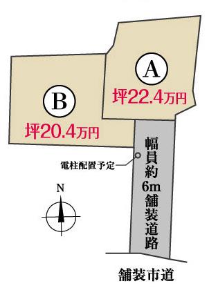 Compartment figure. Land price 16 million yen, Land area 236.41 sq m