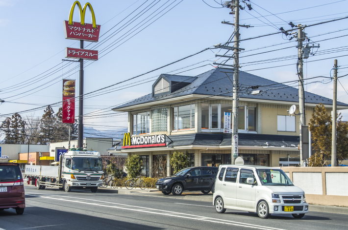 restaurant. McDonald's No. 18 Nagano shop until the (restaurant) 478m