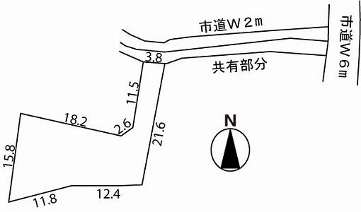 Compartment figure. Land price 8 million yen, Land area 305.02 sq m