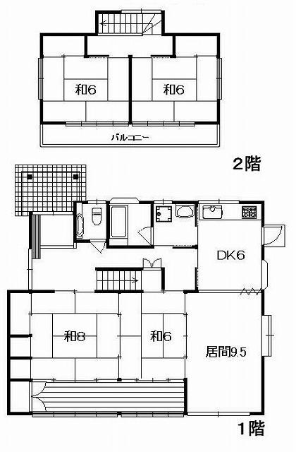 Floor plan. 9.8 million yen, 4LDK, Land area 203.9 sq m , Building area 114.09 sq m