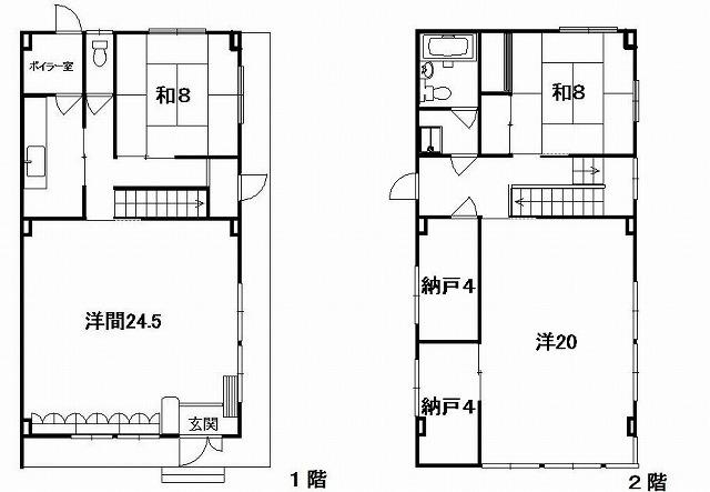 Floor plan. 11.5 million yen, 4DK + S (storeroom), Land area 188 sq m , Building area 156.5 sq m