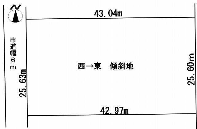 Compartment figure. Land price 1.5 million yen, Land area 1,101 sq m