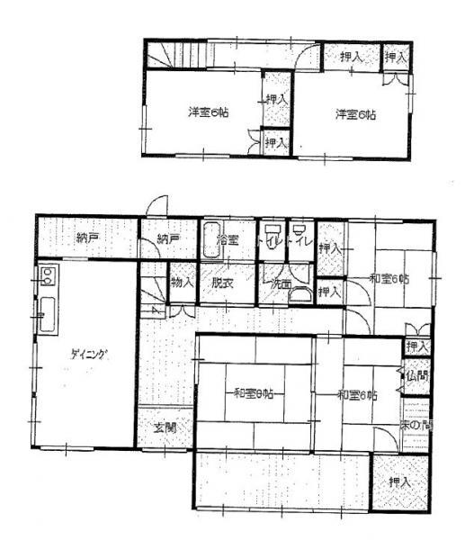 Floor plan. 12.8 million yen, 5DK, Land area 632.38 sq m , Building area 116.51 sq m