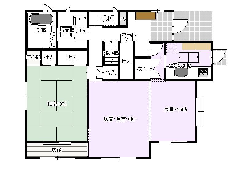 Floor plan. 29,800,000 yen, 4LDK + S (storeroom), Land area 232.45 sq m , First floor Reference floor plan building area 146.07 sq m