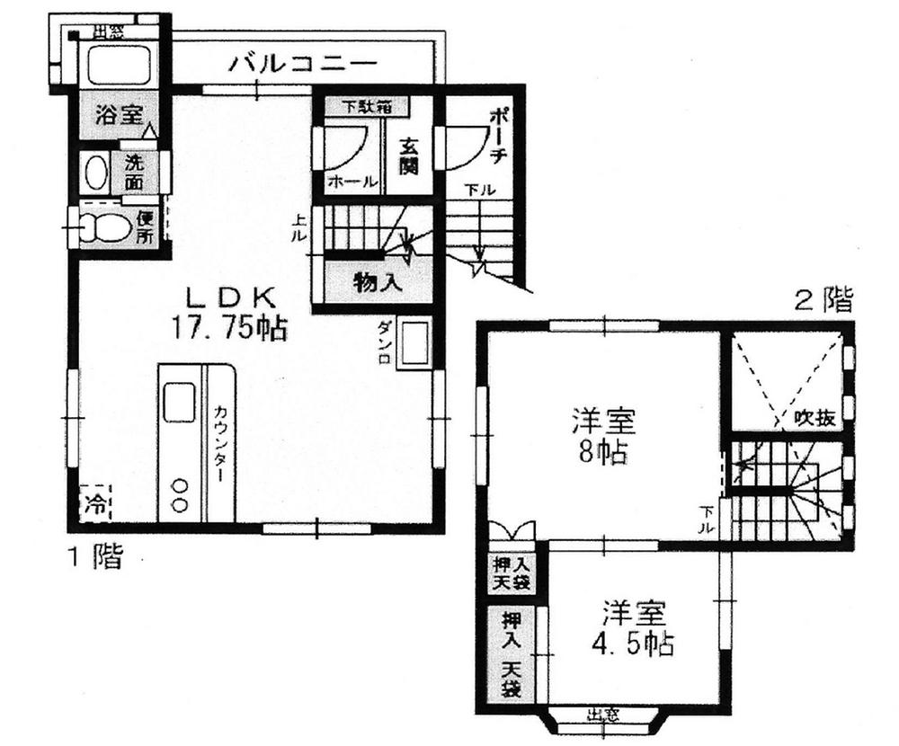 Floor plan. 5.5 million yen, 2LDK, Land area 296 sq m , Building area 67.48 sq m