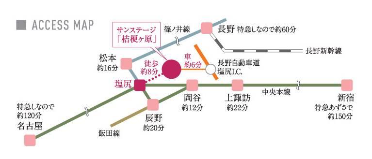 route map. Tokyo area ・ Center of Nagoya direction of access. 