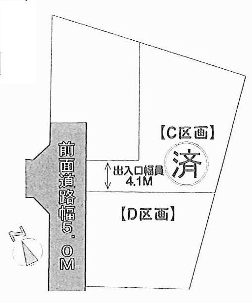 Compartment figure. Land price 12.5 million yen, Land area 205.11 sq m