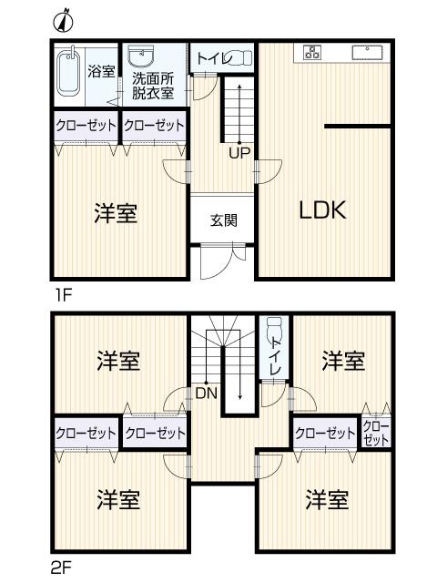 Floor plan. 13.8 million yen, 5LDK, Land area 207.78 sq m , Building area 110.96 sq m