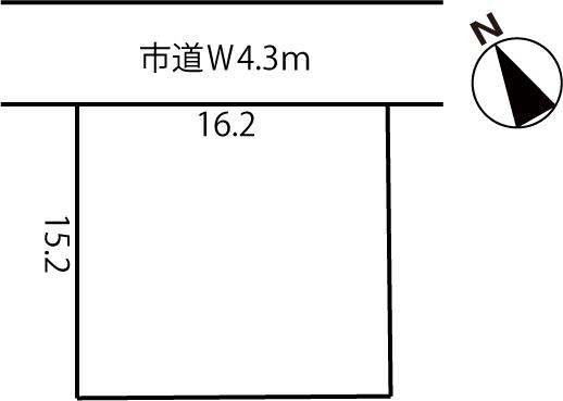 Compartment figure. Land price 4.5 million yen, Land area 246.42 sq m