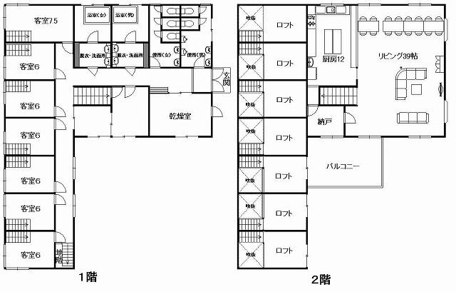 Floor plan. 13 million yen, 8LDK + S (storeroom), Land area 1,000 sq m , Building area 440.04 sq m